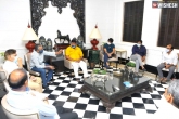 Talasani Srinivas Yadav, Chiranjeevi, tollywood celebrities meet for a crucial discussion, Tollywood celebrities