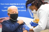Pfizer news, Joe Biden latest, usa president joe biden receives the first dose of coronavirus vaccine, Joe biden