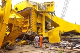 Hindustan Shipyard, Massive Crane Collapse, massive crane collapses at hindustan shipyard in vizag 11 killed, Hindustan shipyard
