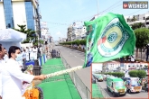 YS Jagan, ambulances, ys jagan flags off 1088 ambulances in vijayawada, Vijayawada