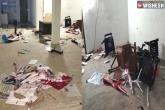 Janasena, Pawan Kalyan updates, ysrcp leaders attacks the offices of janasena, Attack
