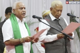 Yediyurappa, Yediyurappa updates, yediyurappa takes oath as chief minister of karnataka, Bs yediyurappa