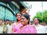 YS Vijayalakshmi, YS Vijayalakshmi, ysrc activists sit for protest at ap assembly, Vijayalakshmi