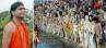foreign devotees, actress Ranjitha, swamy nithyananda emerges in maha kumbh mela, Kumbh mela