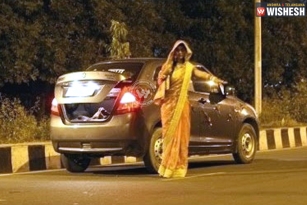 Prank: Bride alone on road in midnight