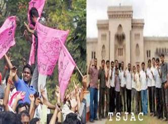 OU-JAC supports Telangana Poru Yatra