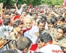 CPI demonstration, Arrest of CPI Narayana, bandh partial in state cpi narayana arrested, Cpi narayana