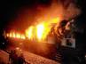 Hyderabad-Sholapur, train mishap, 2 charred to death on train, Sholapur