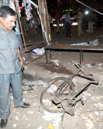 Hyderabad blasts: Assembled bicycle used by terrorists