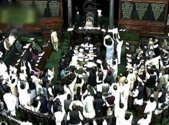 Petrol price hike resulted in noisy protest in the Lok Sabha...