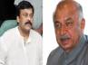 chiranjeevi sushil kumar shinde, chiranjeevi minister, chiru in talks with shinde on visa, Chiranjeevi minister