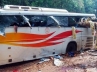 accident in Ongole district, road accident, 30 injured as rtc bus turns upside down, Rtc bus accident