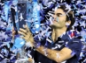 Roger Federer won a record, ATP World Tour, roger federer wins record sixth tour finals title, Tsonga