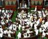 Telangana slogans in Lok Sabha, T agitation, lok sabha adjourned over t din, Lok sabha adjourned