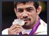 olympic wrestling, olympic wrestling, india doubles medals tally with silver gift from sushil london olympics 2012, London olympics 2012