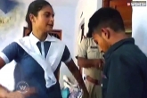Pilibhit, Sanjana, girl thrashes an eve teaser in police station, Eve teaser
