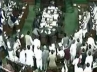 FDI issue in Parliament, Ruckus over Telangana, no let up in ruckus over telangana fdi in parliament, Ruckus over telangana