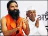 Baba Ramdev, Controversy, ramdev angle raises pandemonium in team anna, Anti corruption