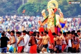 ganesh nimajjanam, ganesh nimajjanam, ganesh immersion in hyderabad held grandly, Khairathabad ganesh immersion