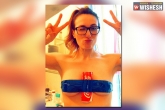 Ice bucket challenge, Coke tin on the breast, challenge of holding coke tin with boobs, Boobs