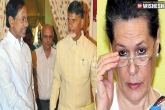 Sonia Gandhi, Chandrababu Naidu, kcr and naidu plays joint strategy on sonia gandhi, Strategy