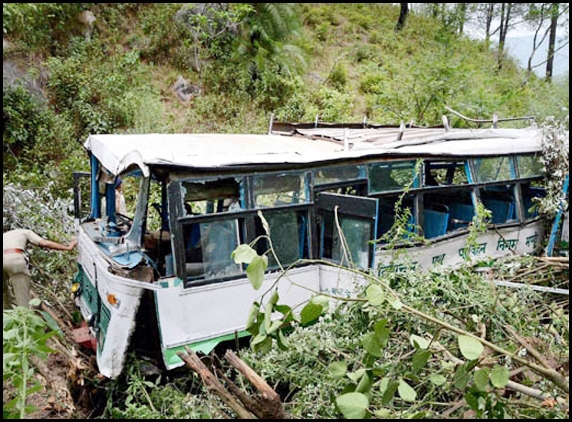 20 killed in Himachal Bus Accident