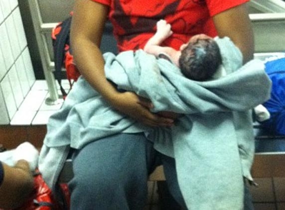 Woman gives birth to baby on train