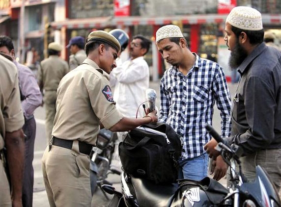 Eagle eye of police at Begum Bazaar