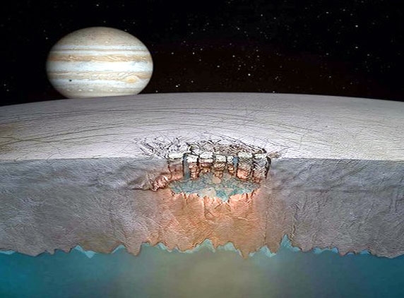 Scientific data shows liquid water on Jupiter moon