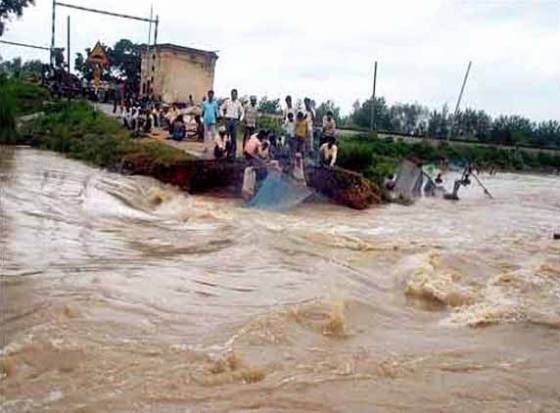 Torrential rainfall in Uttarakhand