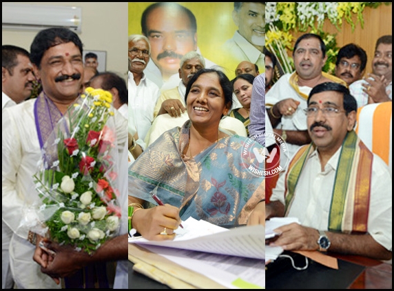 Four AP ministers take charge
