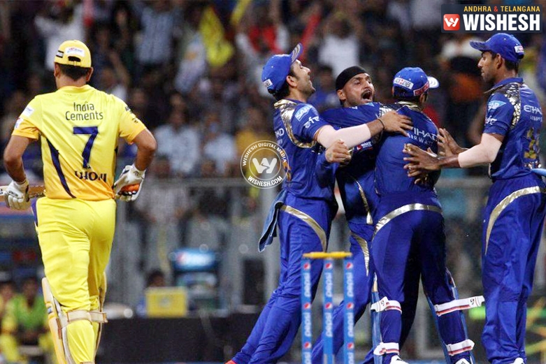 25 runs victory for Mumbai Indians against Chennai Super Kings in the eighth edition of IPL