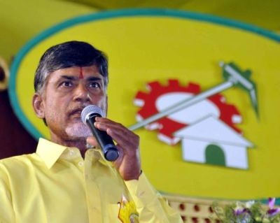 Grand welcome for Chandra Babu at Adilabad