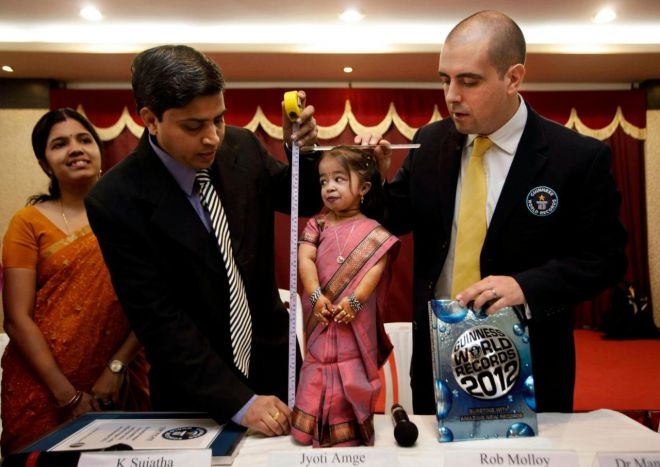 Worlds smallest woman Jyothi Amge -Guiness record