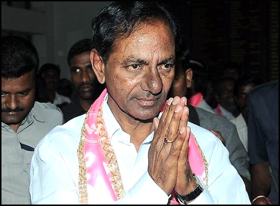 KCR takes oath as CM