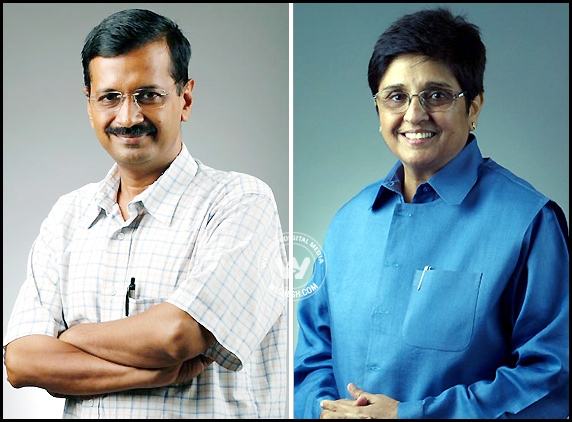 Kejriwal, Bedi in Twitter War