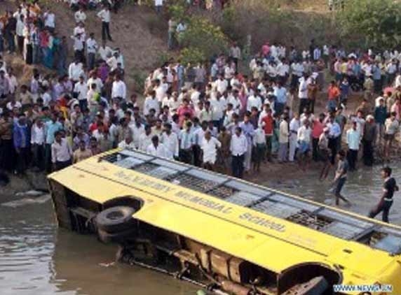 A schoolbus accident near Gulmarg kills three, 52 children hurt