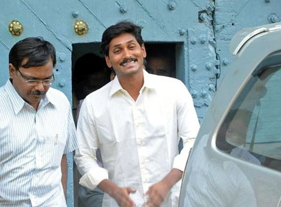 Jagan steps out of jail after a long time